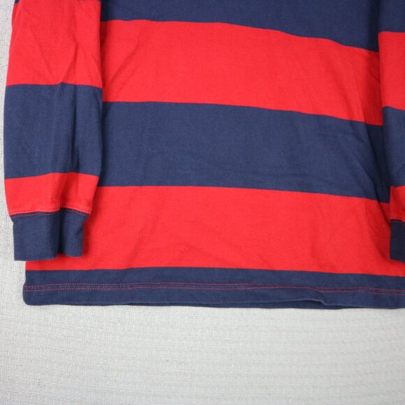 Chaps Ralph Lauren Rugby Polo Striped Longsleeve Mens Medium - Picture 6 of 7